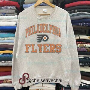 Vintage 90s Philadelphia Flyers Ice hockey Sweatshirt Retro NHL Flyers Shirt Tee